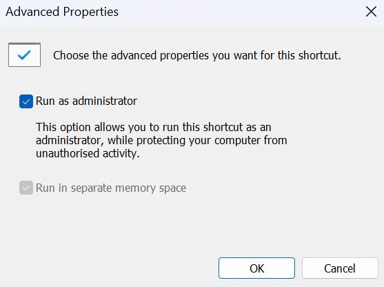 Captura de pantalla del método de ejecución de Windows 11 como administrador