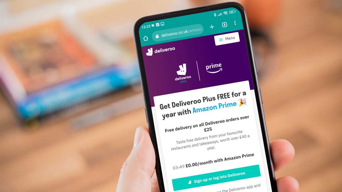 Vincular cuenta de amazon prime a Deliveroo