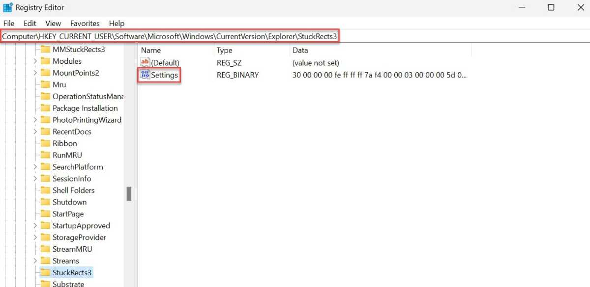 Captura de pantalla del método de personalización de la barra de tareas de Windows 11