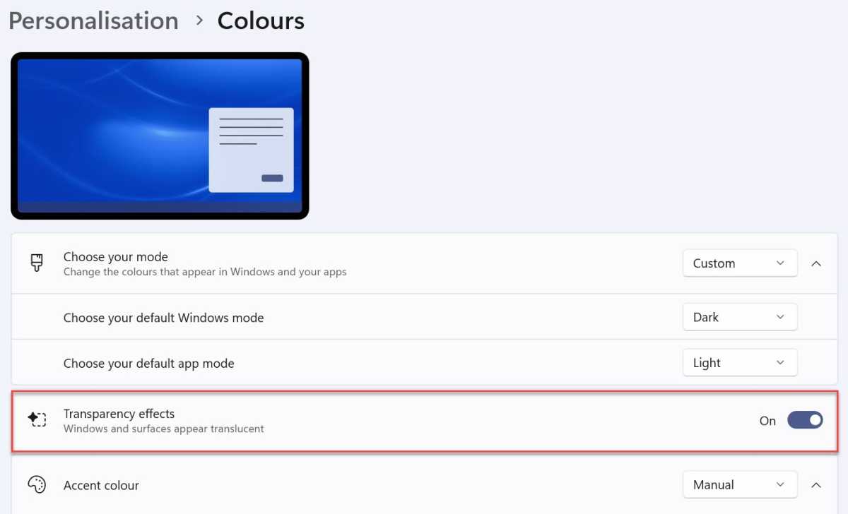 Captura de pantalla del método de personalización de la barra de tareas de Windows 11