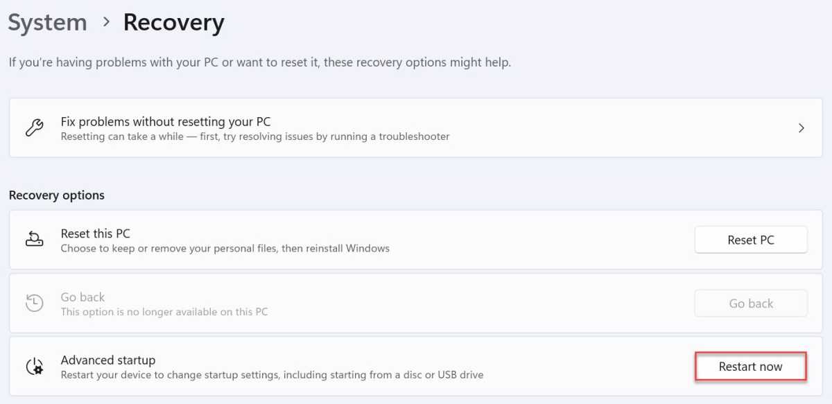 Botón de inicio avanzado de Windows 11 resaltado