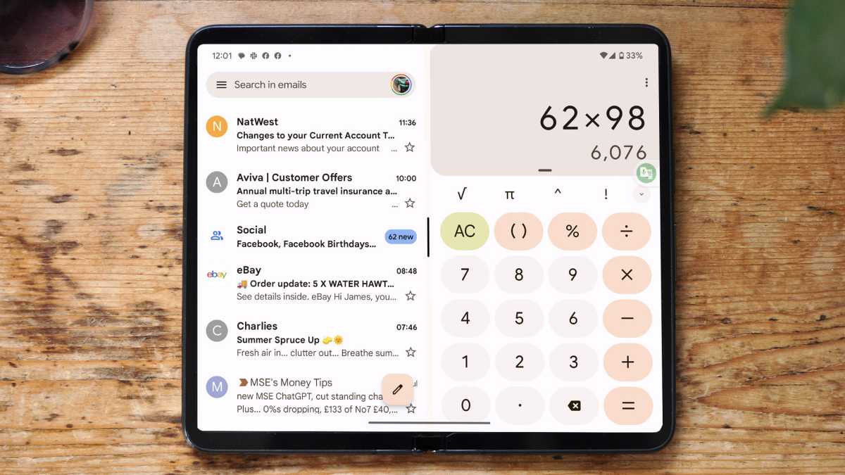 Google Pixel Fold review - dual apps