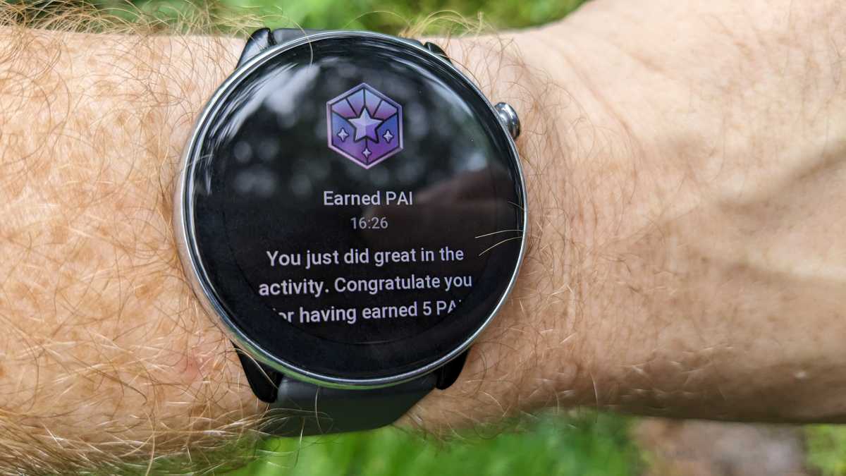 PAI system on Amazfit GTR Mini