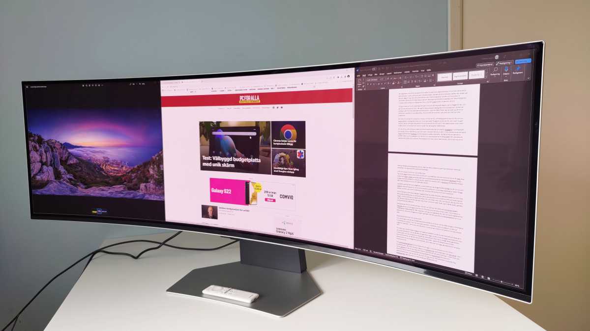 Samsung Odyssey Oled G9 multitasking