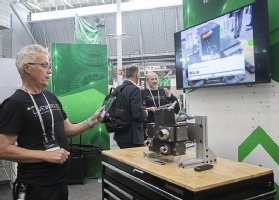 Picture of PTC demonstrating industrial metaverse technology