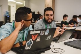 Participants at HackerOne’s H1-4420 hackathon in London