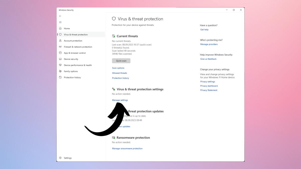 how to set up windows security