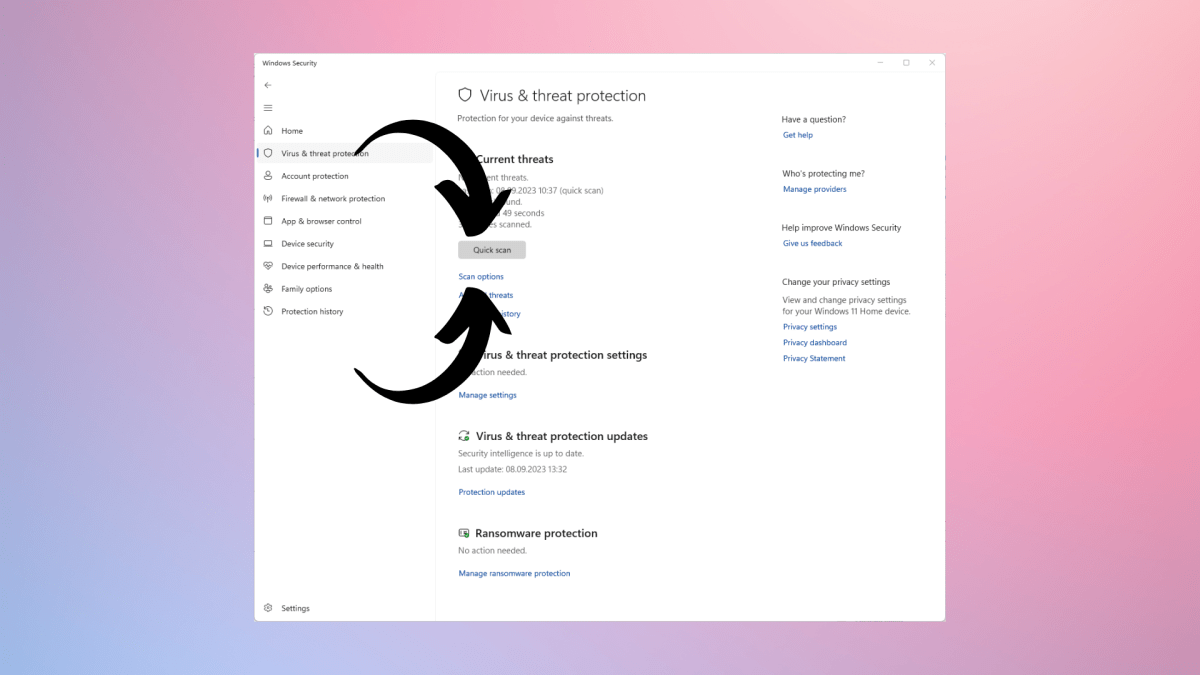 how to set up windows security