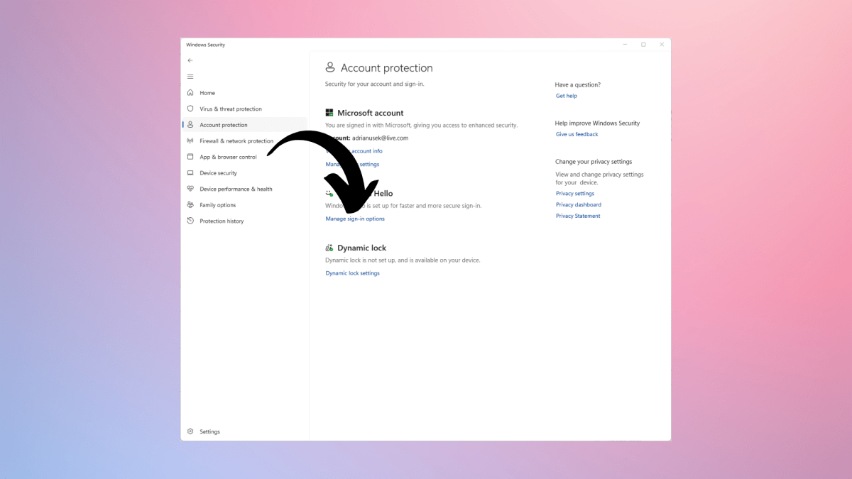 how to set up windows security