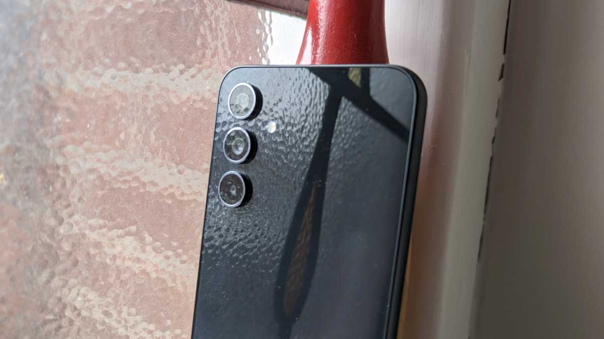 Samsung Galaxy A54 by window close up
