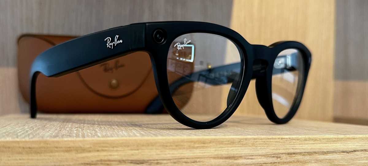 Ray-Ban Meta smart glasses Headliner clear lenses