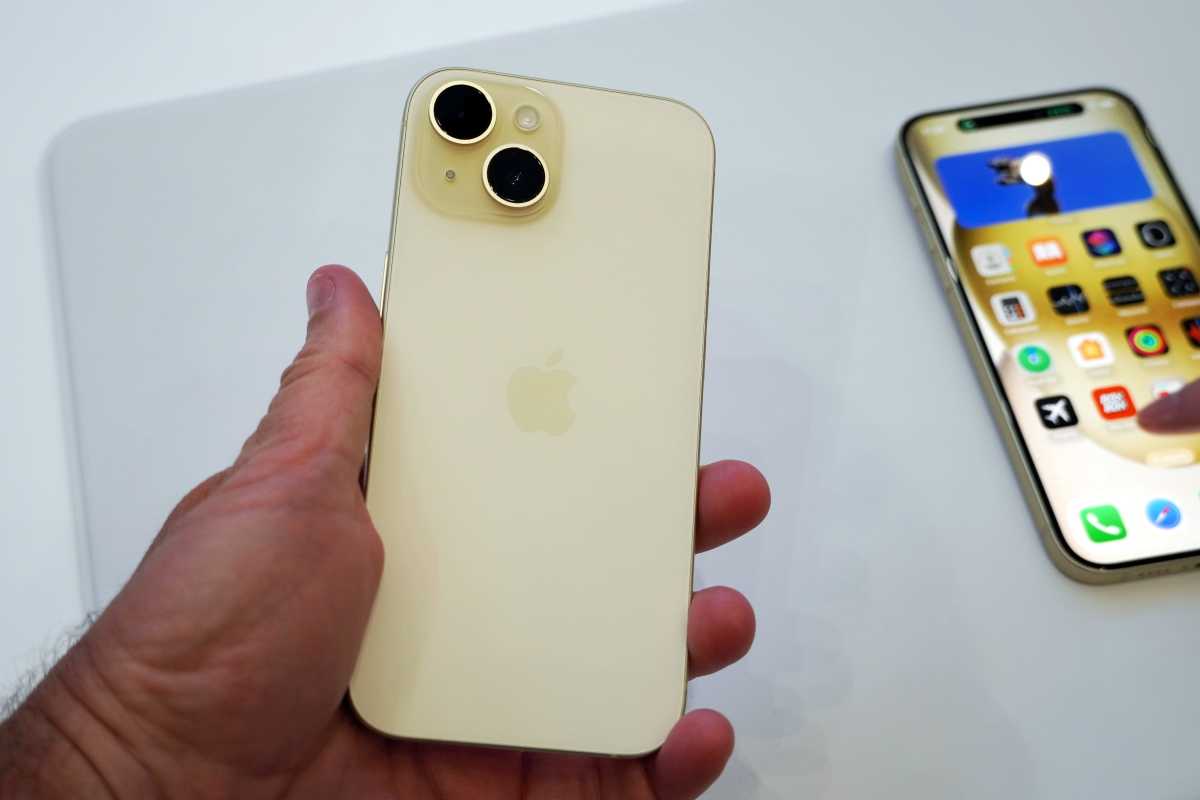 Yellow iPhone 15