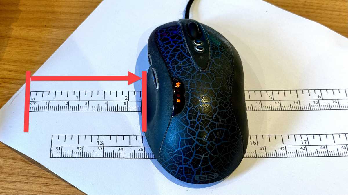 How to measure mouse DPI step 3