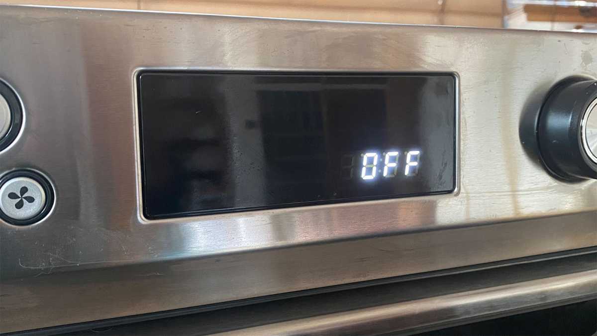 The display reading OFF