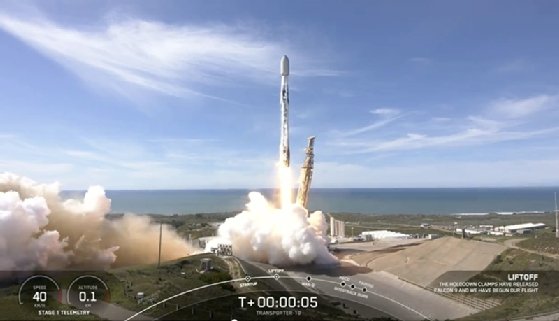 Picture of Open Cosmos launching Earth observation satellite Hammer, which is carrying CogniSAT-6 for Ubotica