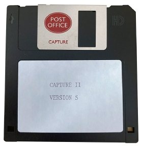 Picture of a Post Office-branded Capture installation disk 