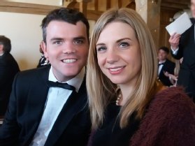 Chris Day with his wife Melissa, who appeared as a witness during tribunal hearings
