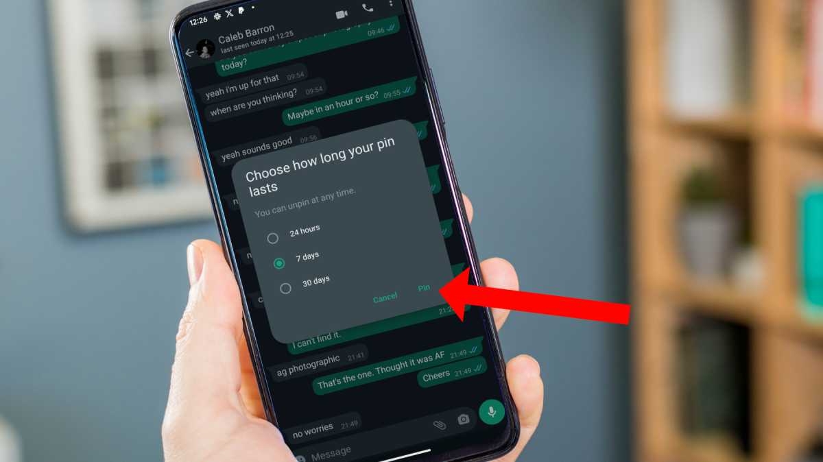 Cómo fijar mensajes en WhatsApp