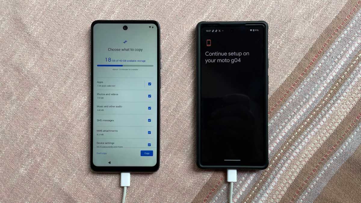 Cómo transferir datos de Android a Android