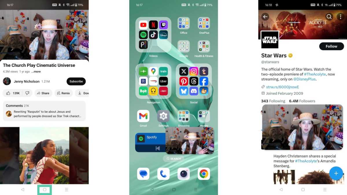 YouTube PiP en un teléfono Android