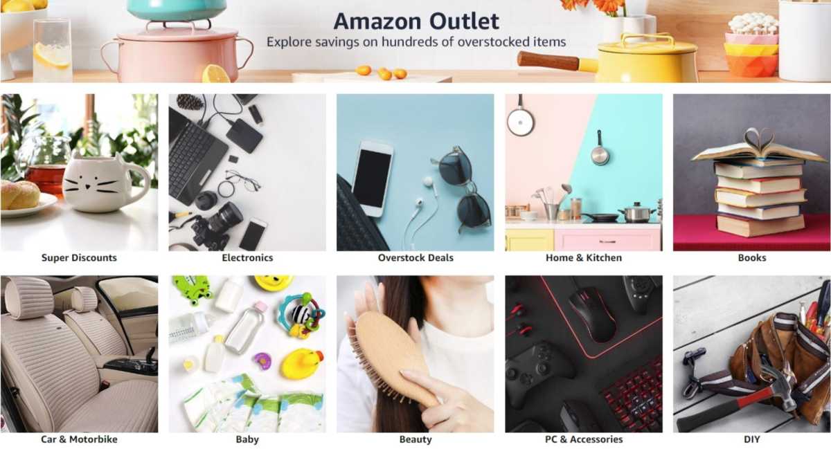 Escaparate de Amazon Outlet